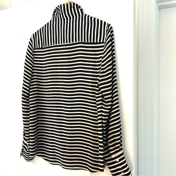 J Crew Striped Silk Blouse - Picture 7 of 7